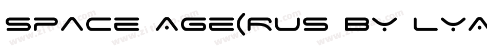 Space Age(RUS BY LYA字体转换
